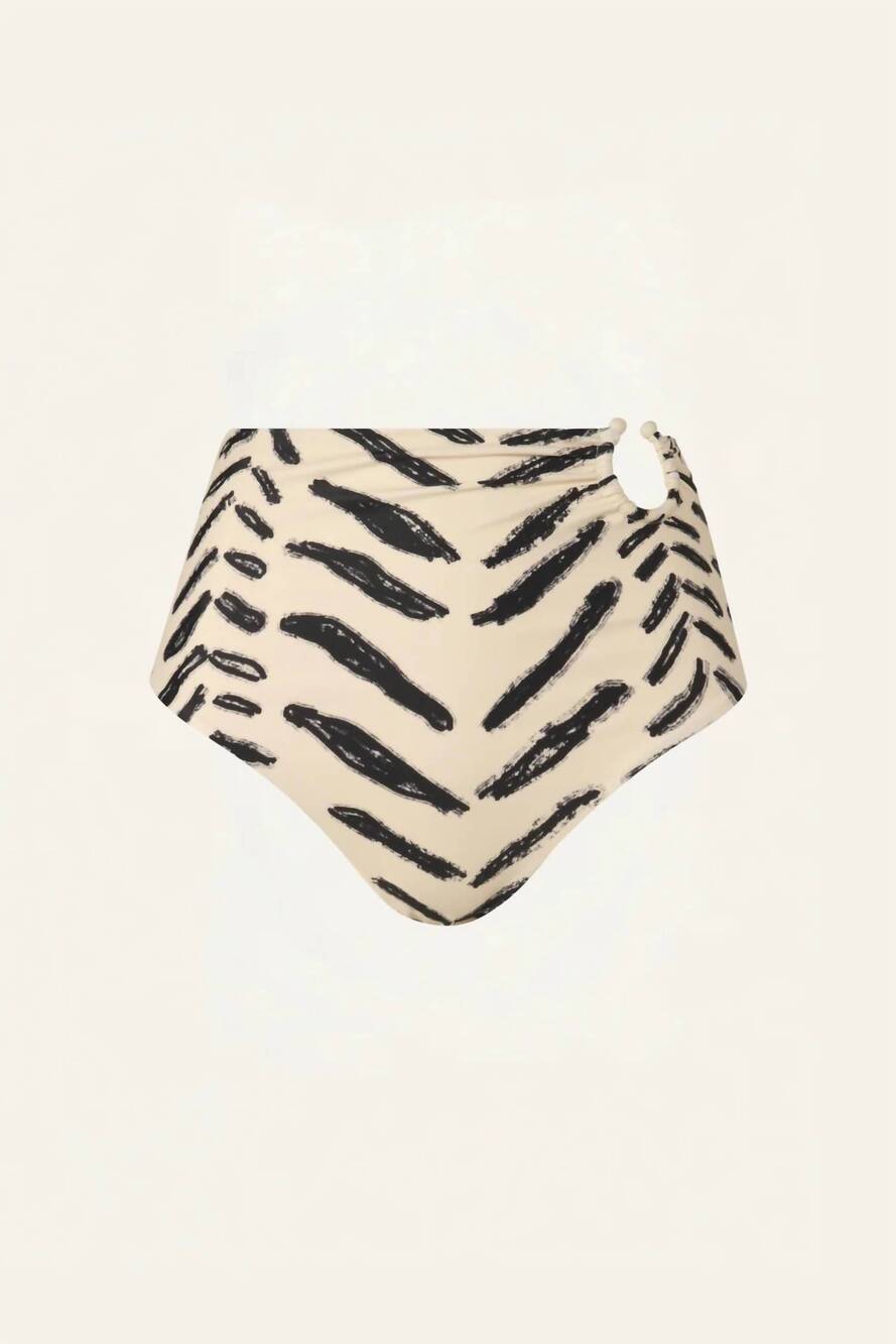 NEW JOHANNA ORTIZ women's taita bikini bottom in ecru/black